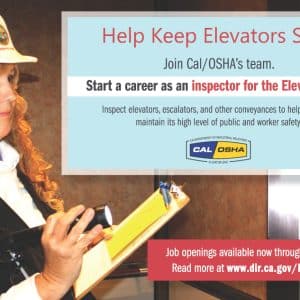 Become a Cal/OSHA Elevator Unit Inspector